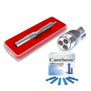 삼침 무통 채혈기(3구 사혈기)+란셋100P