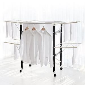 [리벤스] 조립필요 없이 바로 쓰는 대용량 바퀴형 빨래건조대 (연말감사제 기념 40% 인하)