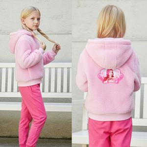 [프리미에팜]시크릿쥬쥬 여아용 크라운 뽀글이 후드집업 PK