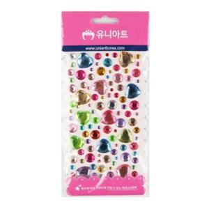 유니아트 비즈스티커 36번 큐빅 보석 데코 리폼
