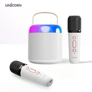 유니콘 블루투스듀얼 마이크 가정용 강의용 노래방 KTV-500GM