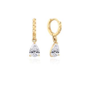 로이드 페어 스톤 드롭 원터치 14K 귀걸이 LOSN2234G