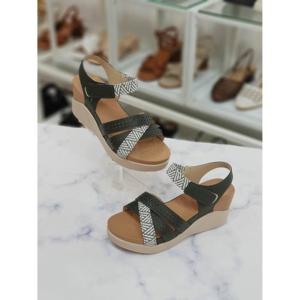 [한슈]한슈 세이브존07 둥근코 펀칭 웨지힐 샌들 HS061495eg (11