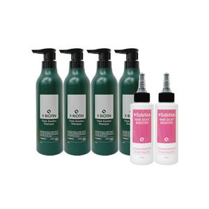 [TS]티에스 엑스 비오틴 샴푸 500g 4개+실키 부스터 2개