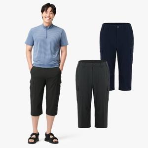 남성 립스탑 7부 벨트 팬츠 S225-7531-32