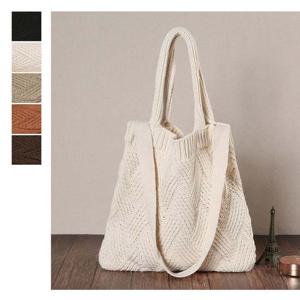 BR26 라탄패턴 니트백 숄더 크로스백 여성 보조 겨울