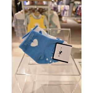 [블루독베이비] 25 FW(블루) 큐티하트세트양말(45A7001103)출산 임신 축하 선물 조카 유아 신생아 신발 (45