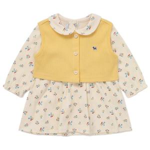 [블루독베이비8] FW25 베스트 SET 플라워 드레스 HJ (45A7067401) (BLUEDOG BABY 유아 출산 백일 선물 도트