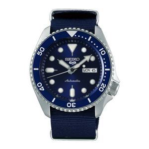 세이코 세이코5 남성 남자 블루 실버 나토시계 SRPD51K2