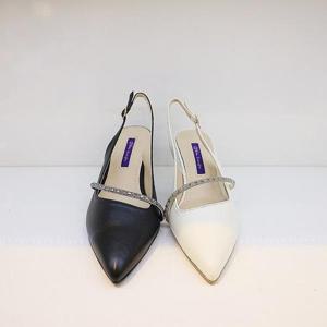 [오브엠]  F11TC126AB_여성 발편한 5CM 슬링백 힐 2종