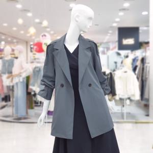 [ab.f.z]벨티드 홑겹 롱 자켓 FSPHZ1R01C