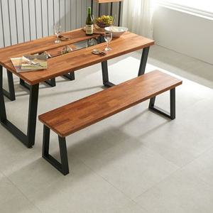 [착불배송] CZ3341 멀바우 식탁 벤치 의자 1500 2colors 원목가구 원목의자 원목체어 벤치의자 식탁벤치 식탁의자 인테리어의자 주방가구