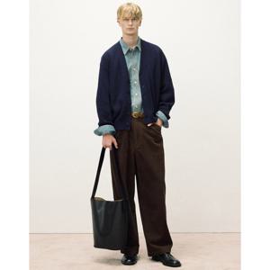 일꼬르소 25FW 램스울 텍스처 청키 가디건 네이비 IESW5F101N2