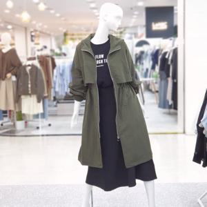 [ab.f.z]후드 가을 야상 롱 점퍼 FSPNZ4U31J