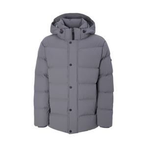 [헤지스]헤지스 그레이 탈착후드 다운 패딩점퍼 WHJU4D502G2