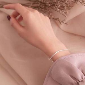 S925실버팔찌 심플 은팔찌