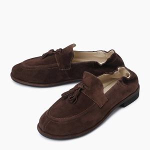 [베네통] 스웨이드 테슬 모카신_BCSH04541BR