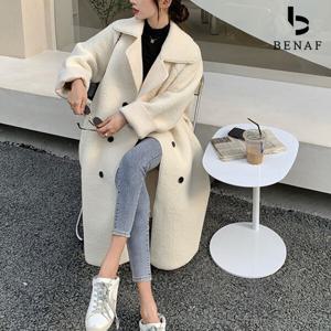 [베나프]데쥬 양털 롱코트_BG4HC004