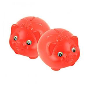 마키 레드 돼지 저금통 중 2p 예쁜저금통 다용도저금통 귀여운저금통 미니금고 이색저금통