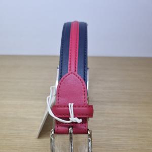 [루이까스텔]여성  배색라인 소가죽밸트7LDBT931R_OD