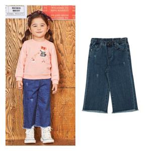 [게스키즈]진청 와이드핏 데님 팬츠 (G36DAP311-T)