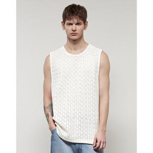 일꼬르소 25SS 제퍼 와플 크로셰 슬리브리스 크림 IETS5E415CR