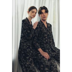 (비너스) 고급스런 분위기+ 부드러운 착용감의 실크 커플잠옷-OPA5955WM