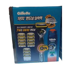 [질레트] 질레트 프로쉴드 옐로우 파워 기획팩 기 +날12+ 젤