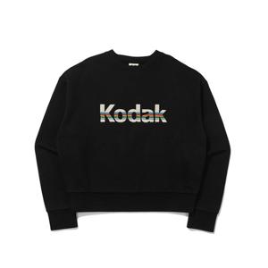 코닥 레인보우 맨투맨 우먼 BB K4322LFSA1 BLK GRN IVR