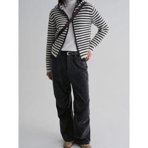 (355Y5ALYPR) [에잇세컨즈] 스트라이프 후드 카디건  네이비