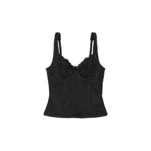 25 FW 발렌시아가 스윗하트 넥 레이스 탑 698703TWG01 TP446264759