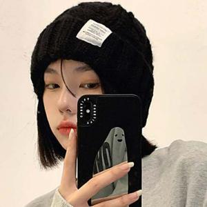 겨울 울 꽈배기 니트 비니 남자 여자 비니모자 롱비니