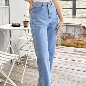 와이드 데이트룩 청멜빵 데님팬츠 DJJ2063 데일리룩