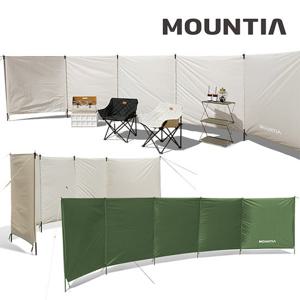 마운티아 캠핑 윈드스크린 사이드월 5면 바람막이 차단막