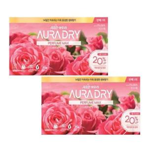 아우라 건조기시트 퍼퓸맥스 스윗만다린 100매 2개