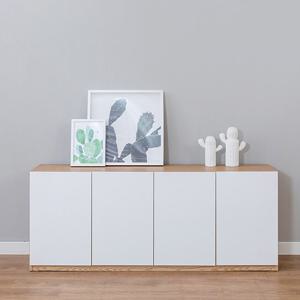 나무뜰 칸느 1600 월플렉스 높은 수납 거실장 BSC227C (착불)