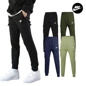 나이키 클럽 기모 카고 조거팬츠 남자여성 트레이닝 바지