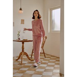 (비너스)벨로아 극세사 여성 겨울 바지홈웨어-VEP3875F