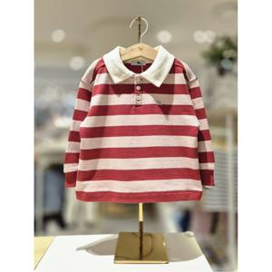블루독베이비 10 25FW가을신상 (RD)스트라이프 스웨트셔츠 B (45A1933402)
