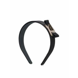 [SALVATORE FERRAGAMO] 라프리마 여성 헤어 액세서리 헤어밴드 위드 크리스탈 776458001 블랙 /8