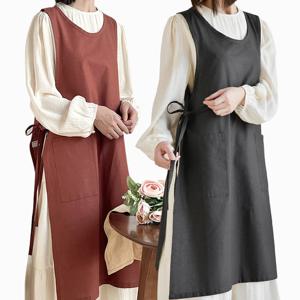 옆트임 원피스 앞치마 방수 공방 어린이집 앞치마