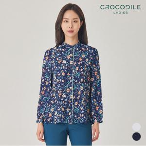 [크로커다일레이디] 플라워차이나블라우스_CLBSBL101