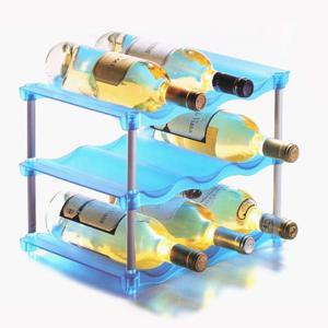 웨이브 조립식 와인렉 9구 적층식 와인 거치대 홀더