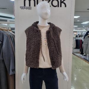 무자크 DP01 니트후드뽀글이조끼 MQ1wLt03