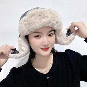 군밤모자 털모자 귀달이 레더 블랙 터프 귀덮개모자 귀도리모자 귀마개모자 방한모자 방한털모자