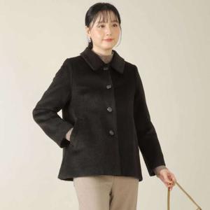 애비뉴투지 엄마옷 알파카 울 모직 싱글 카라 봄 가을 초겨울 반 코트 J12514