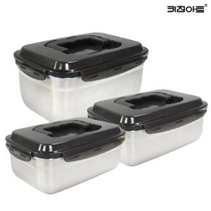 키친아트 다담채 304스텐 김치통 밀폐용기 3종D 1호+1호+2호