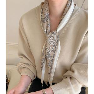 코코블랙 / 페이즐리 마름모 스카프