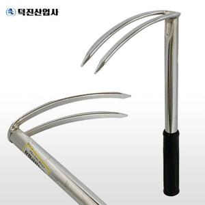 덕진 일체형 (두발괭이) 잡초제거 곡괭이 텃밭 농기구