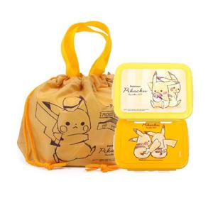 포켓몬스터 콤팩트 2단 도시락 파우치세트 도시락통